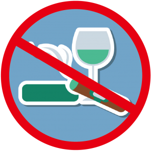 prohibit alcohol and cigarettes icon